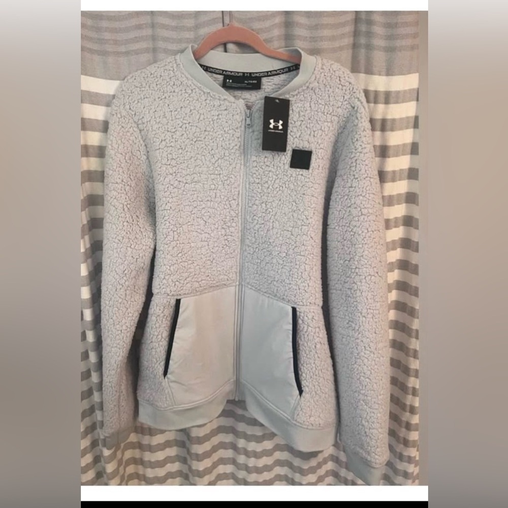 Under Armour Light Gray Sherpa Jacket